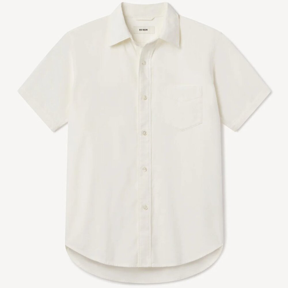 Buck Mason - White Short Sleeve Button Down - Size M